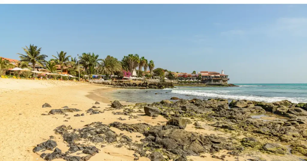 Pure sands in Cape Verde, making it the best places to travel in December for warm weather.